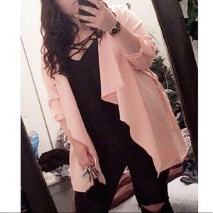 Soft draped trench coat